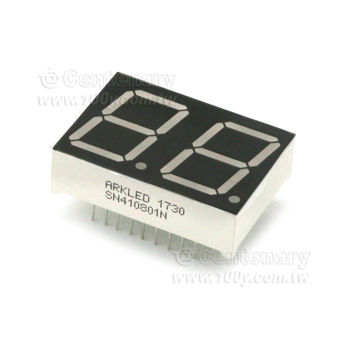 2字共陰/紅 650nm/3.0mcd - 69895 產品圖片