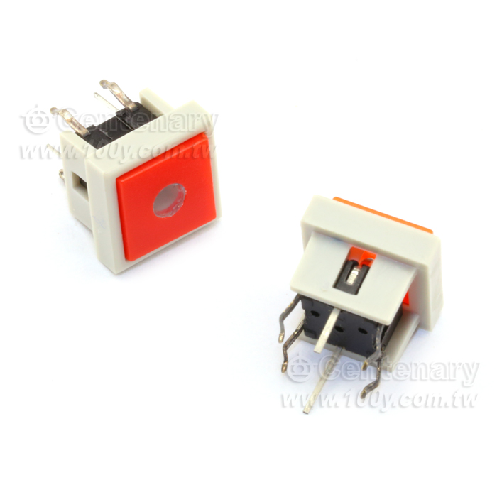 10*10灰方框橘面橘LED (ROHS) - 18097 產品圖片