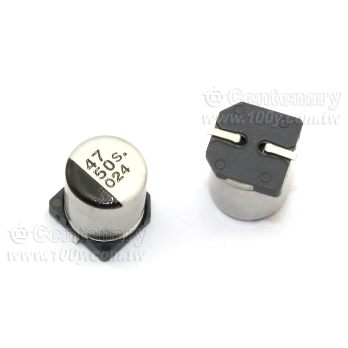 電容 10uF/50V ±20% 6.3*5.2 - 40496 產品圖片