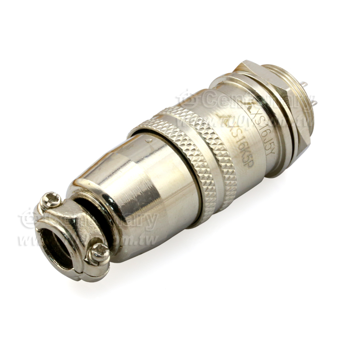 鍍鎳金屬母頭+圓形公(頭)座連接器 - 46499 產品圖片