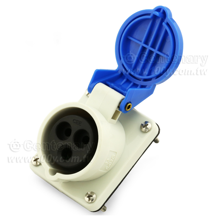 3P/16A 230VAC IP44 母插座 口徑:52mm - 30454 產品圖片