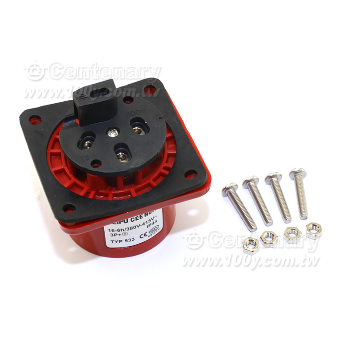 4P/16A 400Vac 公座 IP44 - 30465 產品圖片