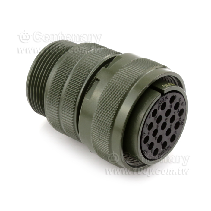 19P直管接頭母頭  20A 500Vac - 44571 產品圖片
