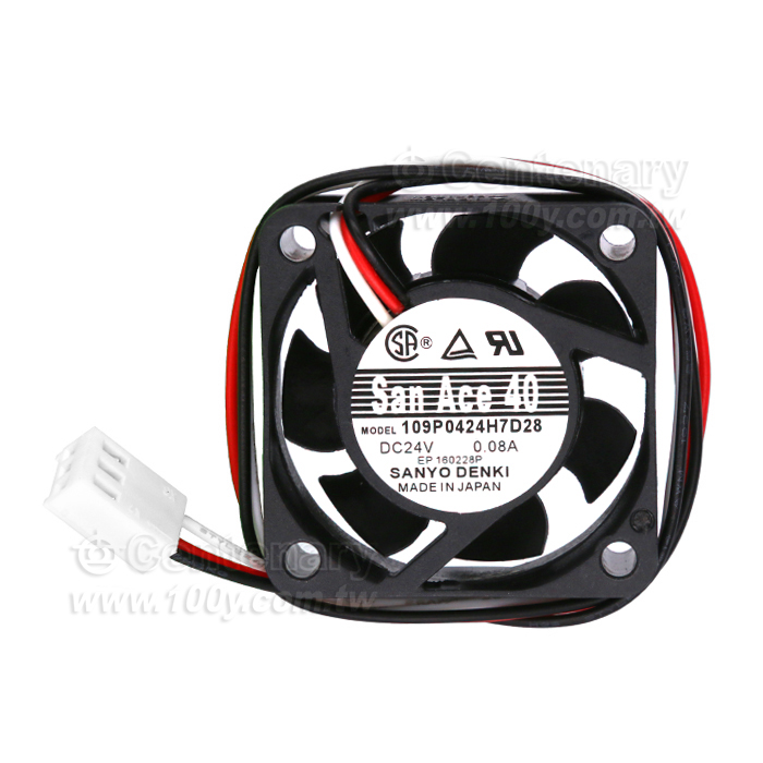 DC24V 帶線風扇 0.08A 40*40*15mm - 44206 產品圖片