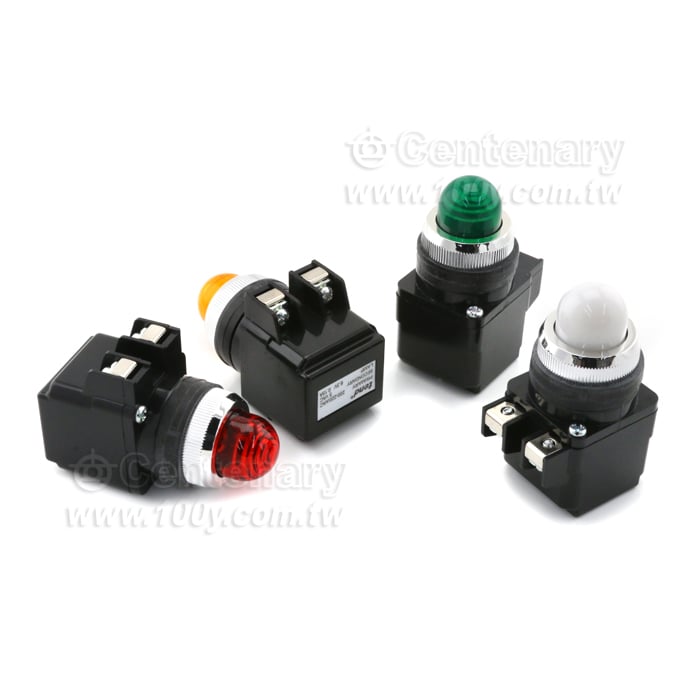 φ25mm 圓形指示燈 220V 橙色 - 131552 產品圖片