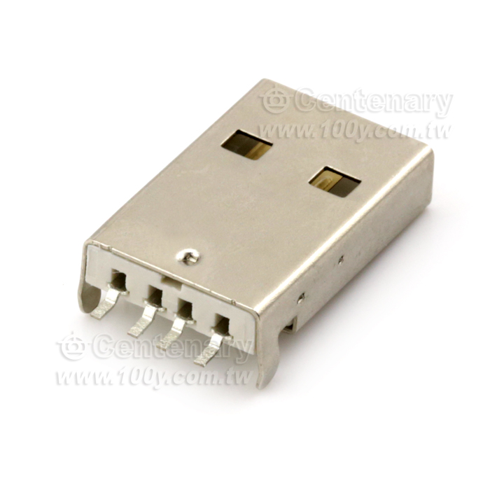 USB  AM Flat 180°  4P (無鉛) - 41059 產品圖片