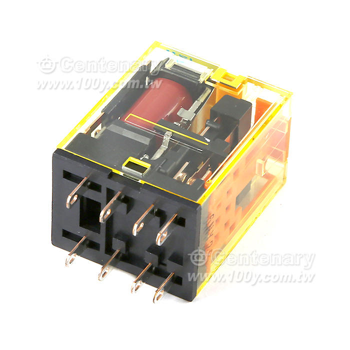 和泉繼電器 DC24V 2開2閉 帶鎖存桿 燈  - 64235 產品圖片
