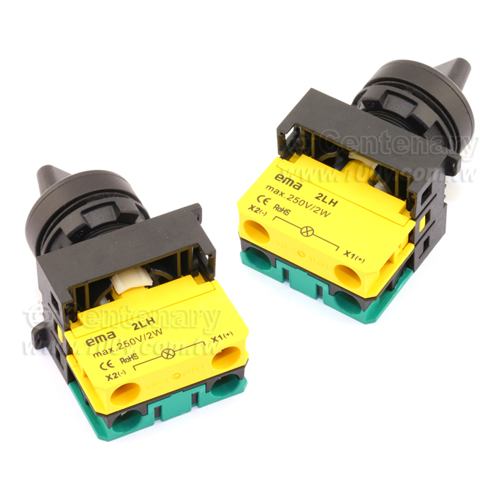 φ22 帶燈交替三段1NO ROHS 紅 220VAC - 41423 產品圖片