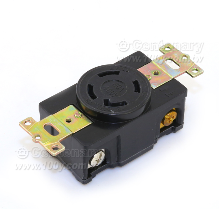 L16-30R  接地型暗插座 4P30A 480V - 43071 產品圖片