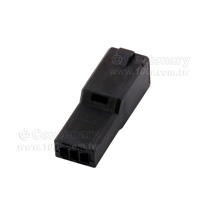 3 Position Rectangular Housing Connector Plug Black 0.098" (2.50mm) - 114452 Product Image