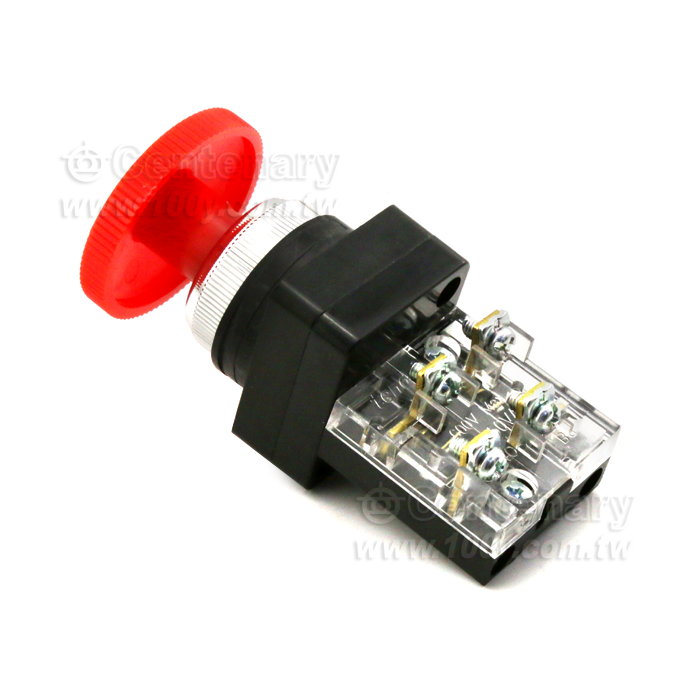 φ30連鎖緊急開關1A1B紅 - 39181 產品圖片