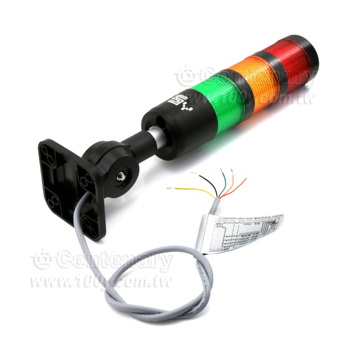 φ50 可折疊三層蜂鳴警示燈 LED24V - 135402 產品圖片