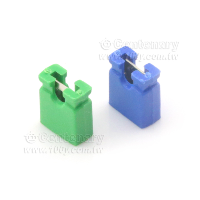 P:2.54 跳線帽-短路帽 H:6mm 綠色【ROHS】 - 48014 產品圖片