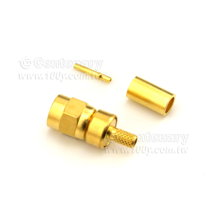SMC plug crimp for RG174,RG316; 5GHz VSWR1.2--內螺內孔 - 49522 產品圖片
