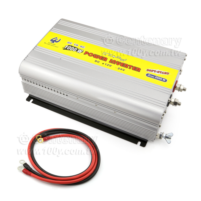12Vdc→110Vac 1000W Power Converter  For Car - 50186 Product Image