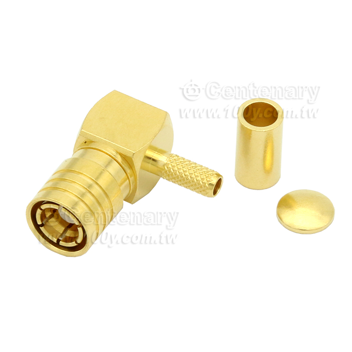 SMB plug crimp right angle for RG174,,RG316;4GHz - 52014 產品圖片