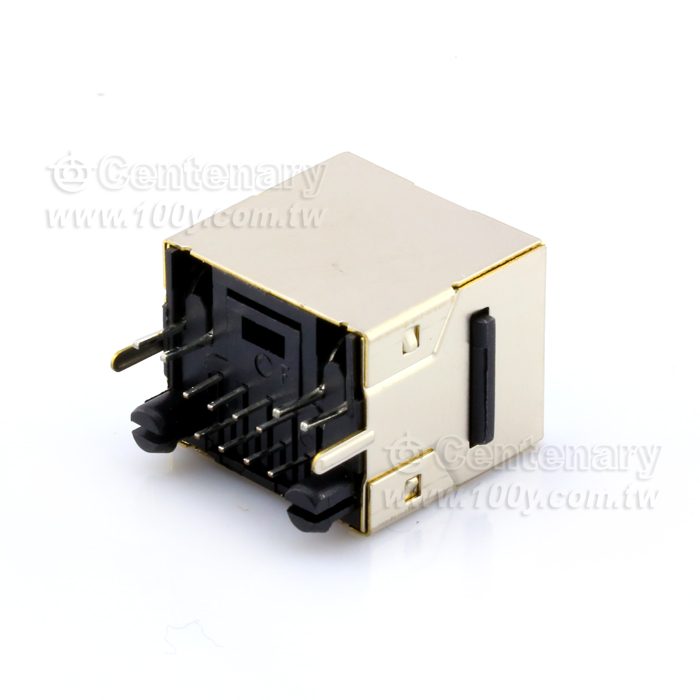 RJ45 8P8C 1Port  180°  Y/G - 52336 Product Image