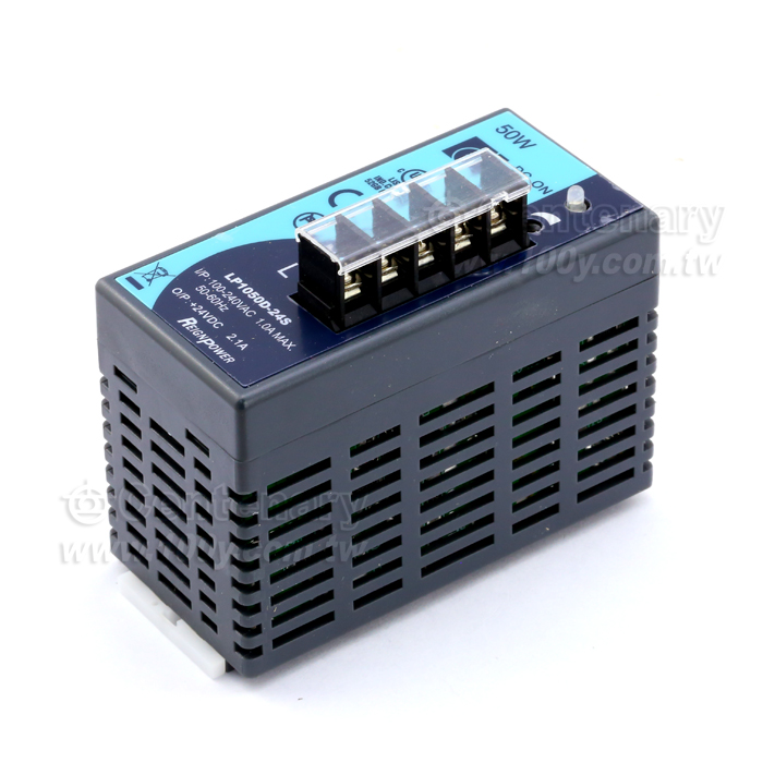 50WI/P:90~264V  O/P:24V,2.1A單組交換式電供器(ROHS) - 53389 產品圖片