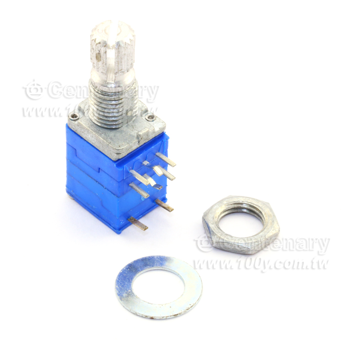 W092 METAL SHAFT ROTARY CARBON POTENTIOMETERS - 23399 Product Image