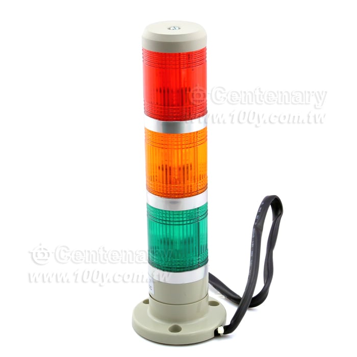 φ40 盤式三層警示燈 紅橙綠 LED 24V - 138952 產品圖片