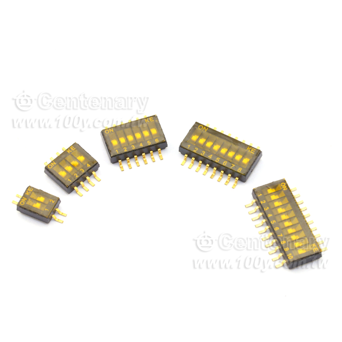 SMD 4P指撥開關(ROHS)  1.27mm - 12988 產品圖片