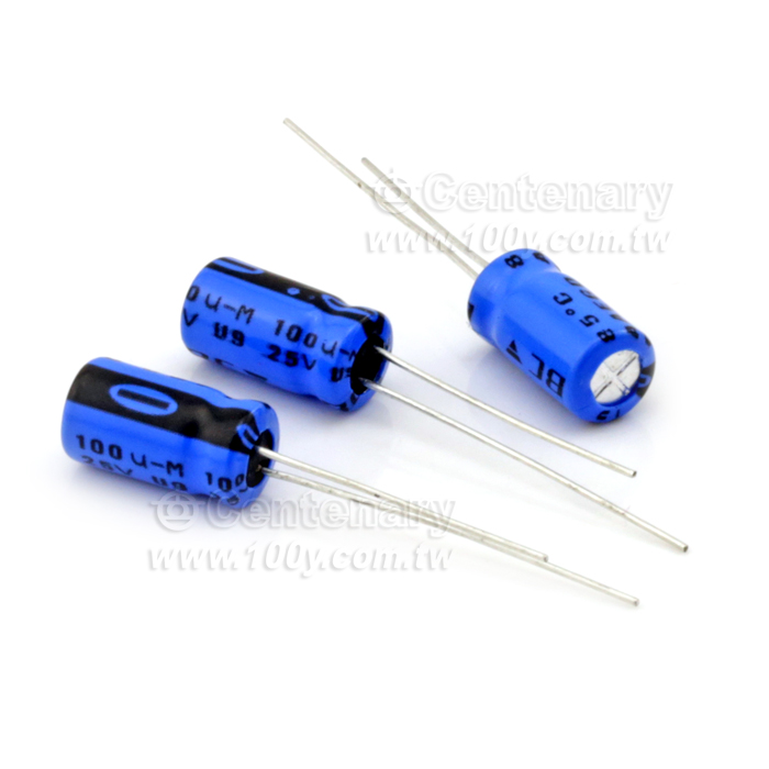 Vishay-BCcomponents_100μF/50V Electrolytic Capacitor - 63212 Product Image