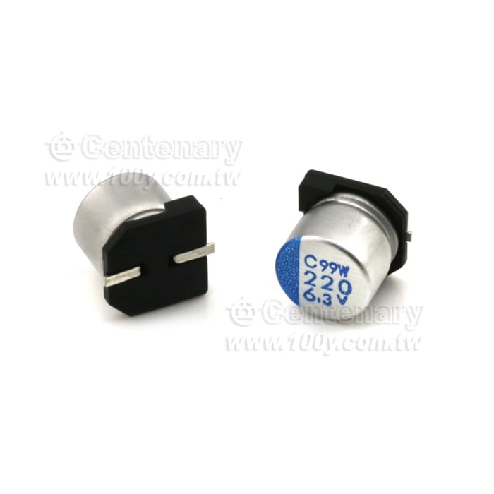 220uF/6.3V SMD電解電容(ROHS) - 63309 產品圖片