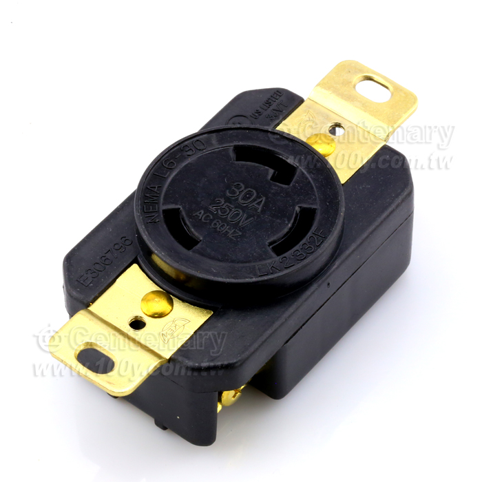 L6-30R 引掛式插接座-UL(塑膠)3P30A / 250V - 64998 產品圖片