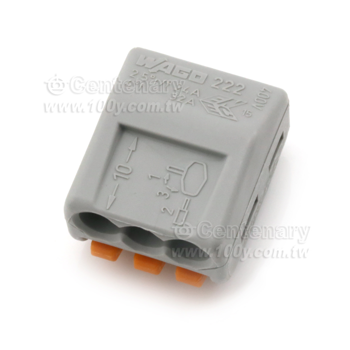 Compact Connector 3-wire connector with lever - 65261 Product Image