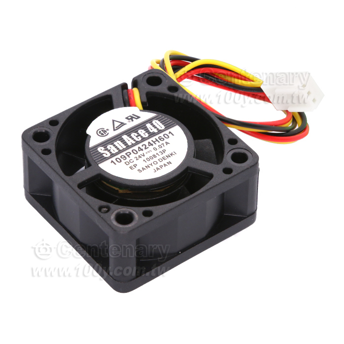 帶線風扇 DC24V 0.07A 1.68W 40*40*20mm - 105710 產品圖片