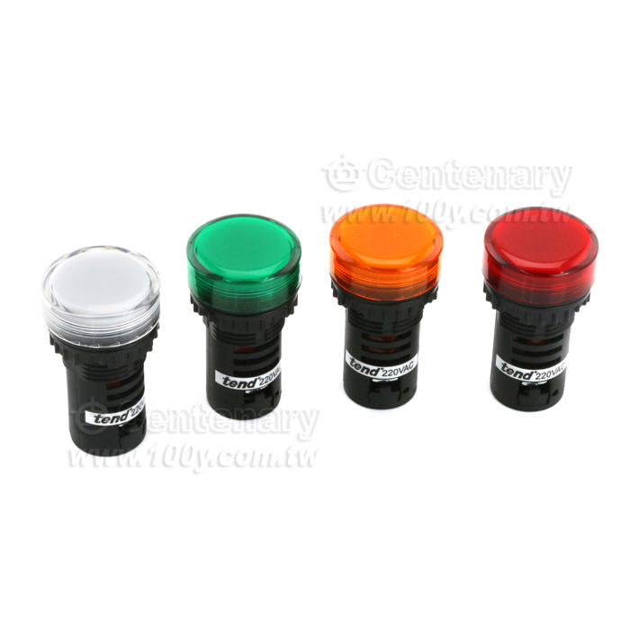 22mm直接常亮LED指示燈 220V 綠 (ROHS) - 58172 產品圖片