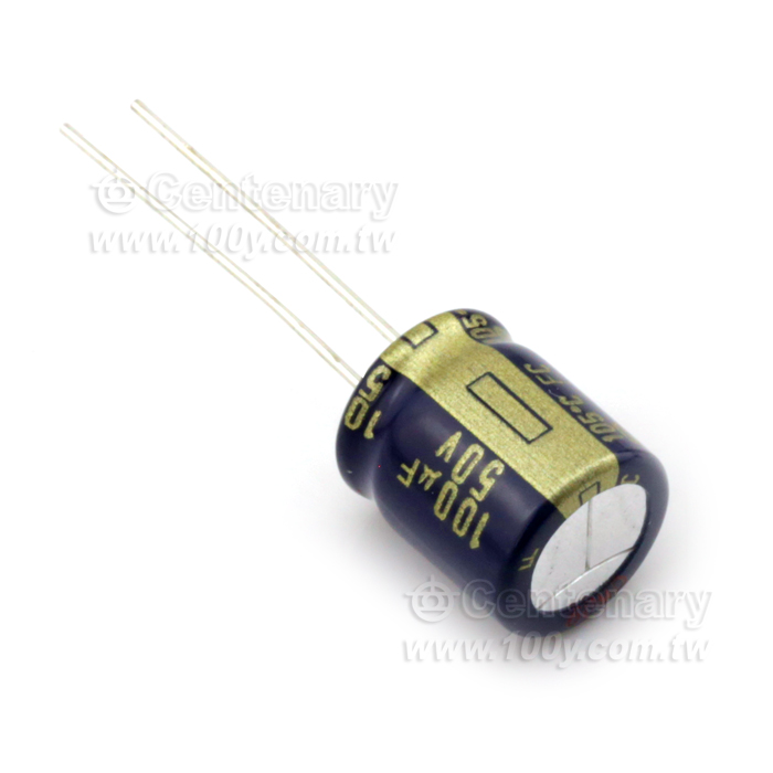 Panasonic_100uF/50V Low Impedance Aluminum Electrolytic Capacitor - 71832 Product Image