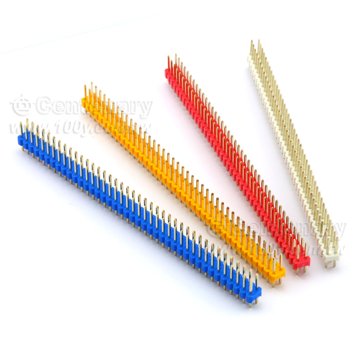 2.54mm Male Headers (Gold) -Double Row - 104630 Product Image