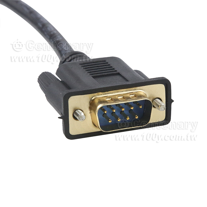 全銅雙屏蔽 DB 2排 9公/公 5M - 13632 產品圖片