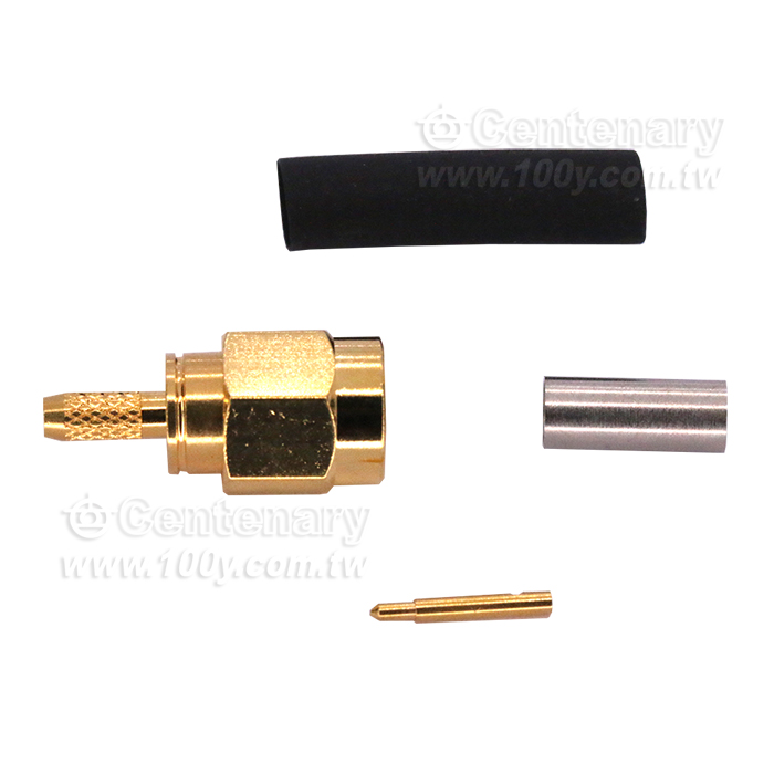 CONN PLUG SMA STR RG316 GOLD - 76137 產品圖片