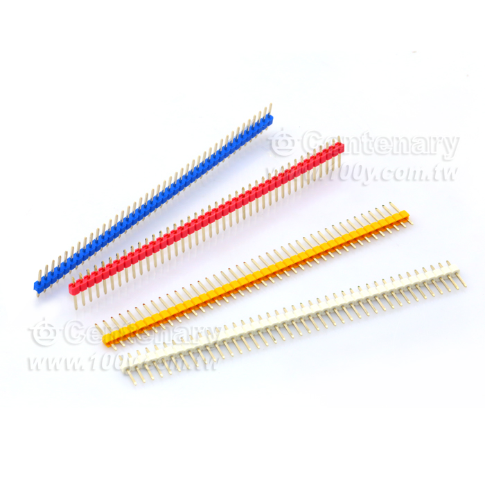 2.54mm Male Headers (Gold) -Single Row - 104629 Product Image