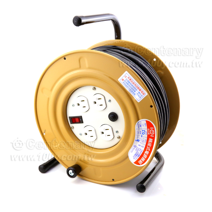 電纜輪座2平方3芯*50M/125VAC/11A鐵殼 - 81007 產品圖片