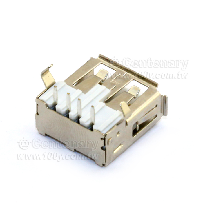 USB Jack DIP 90°  1Female*4P (ROHS) - 52652 產品圖片