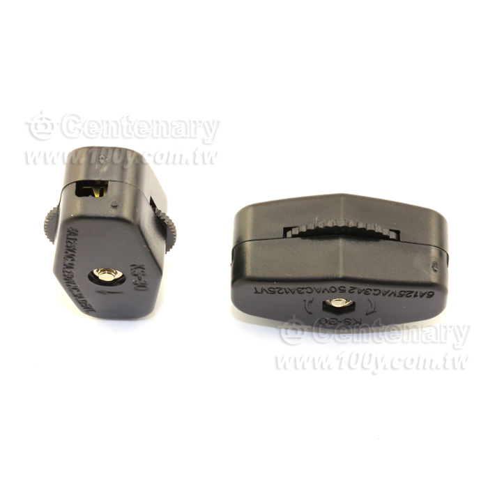 線上開關3A250V(黑色) - 12041 產品圖片