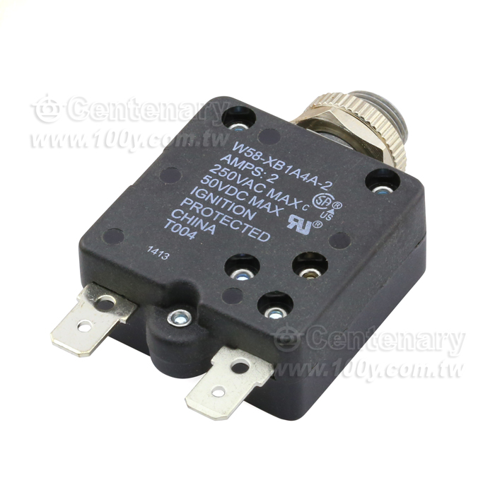 Tyco-P&B  W58 Series Push to Reset Only Thermal Circuit Breaker - 83302 Product Image