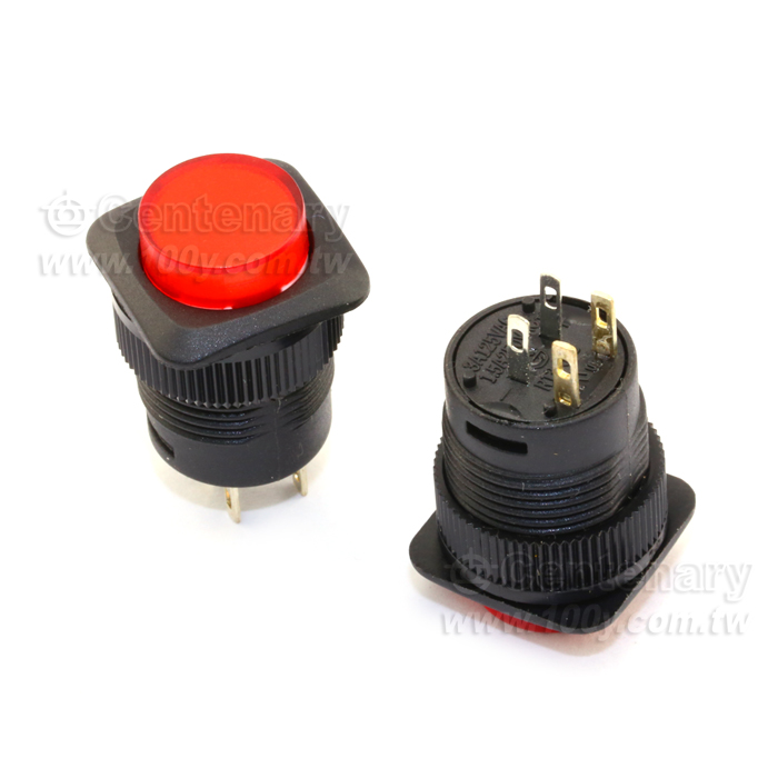 紅色 復歸A接點 w/3VdcLED - 32528 產品圖片
