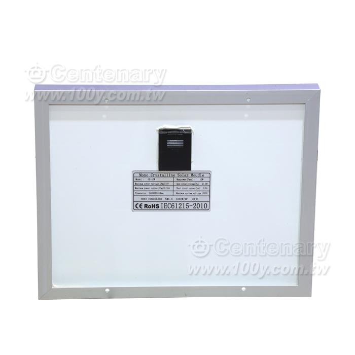 10W單晶太陽能電池板 - 85993 產品圖片