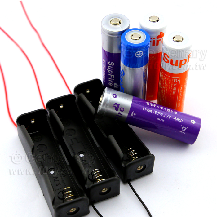 18650電池盒-單節 (帶線式紅、黑) - 85982 產品圖片