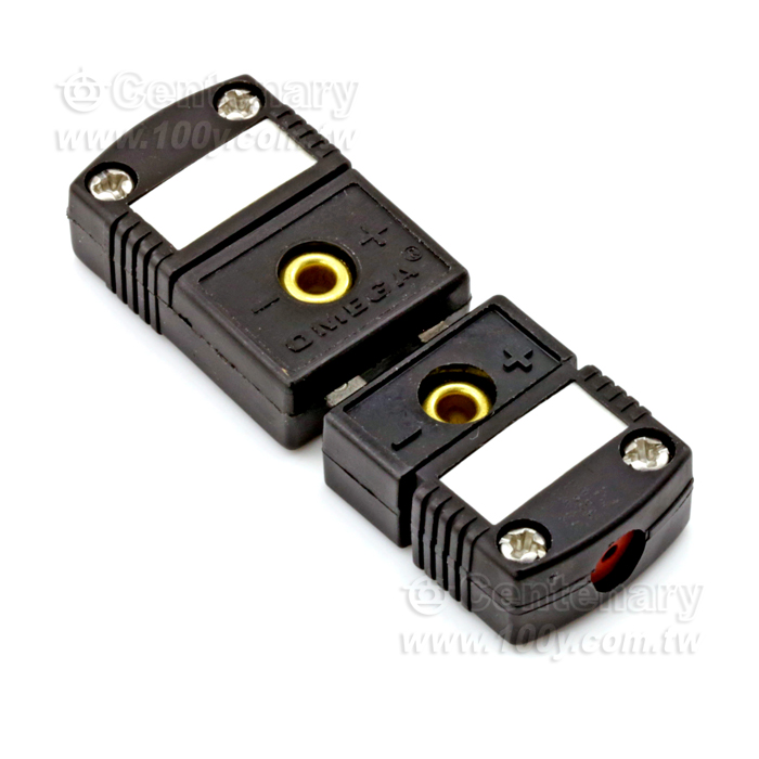 J Type 熱電偶插頭  公+母 (黑) - 86201 產品圖片