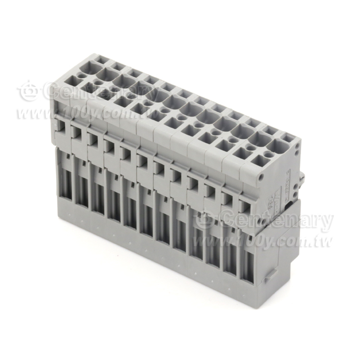Plug with CAGE CLAMPRconnection and snap-in mounting feet for sheet thickness 0.6-1.2 mm - 86058 Product Image