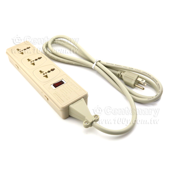 110/220V萬用延長線組 3插1開 - 86788 產品圖片
