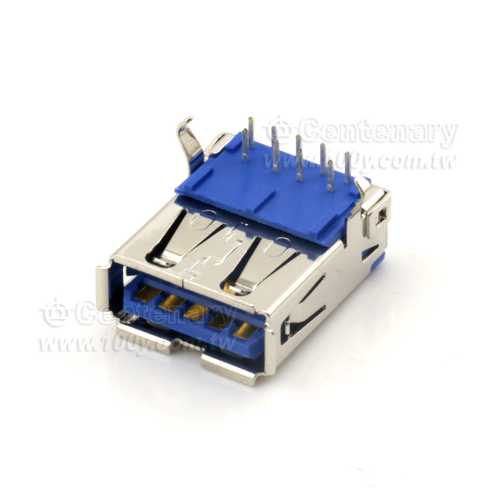 USB AF母座 3.0 DIP 90°-卷邊 - 86906 產品圖片