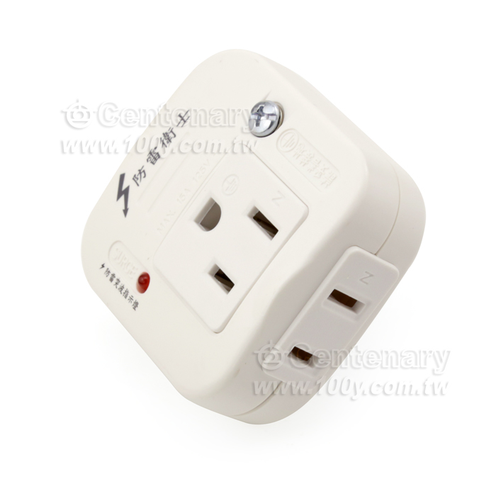 防雷3P+2P轉換分接器15A(附突波燈) - 87211 產品圖片