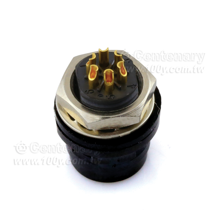 6P Male Receptacle,焊線式 - 87682 產品圖片