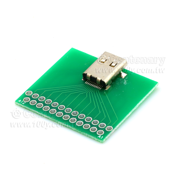 USB3.1 Type C 母座 帶PCB板 - 112966 產品圖片